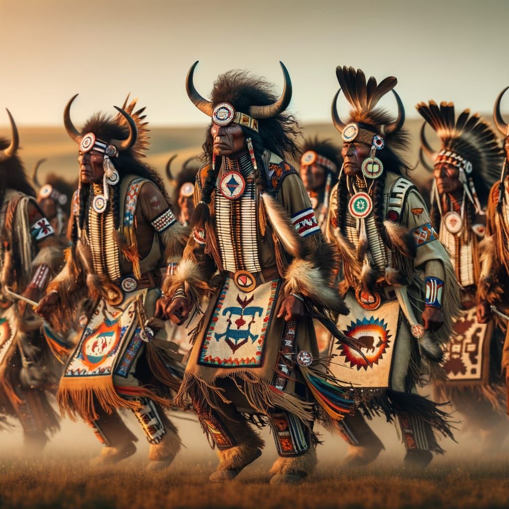 The Sioux Buffalo Horned Warrior Dancers