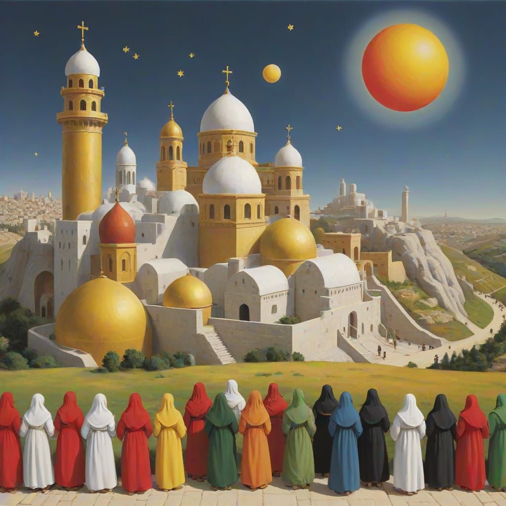 Futuristic Jerusalem: A Utopian Cityscape