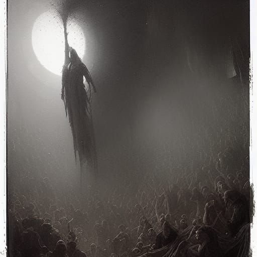 Gothic Horror Gathering Scene