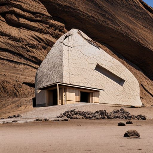 House Impacted by Giant Rock