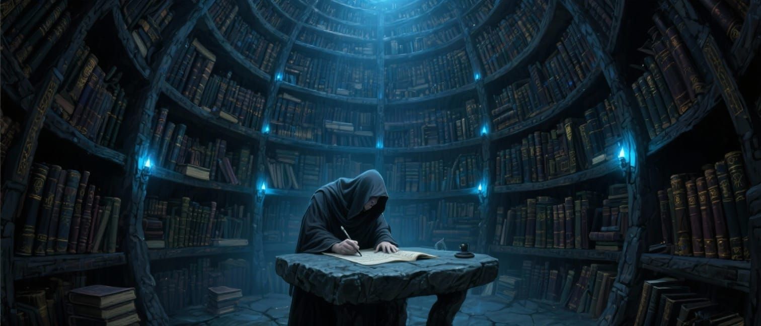 Mysterious Underground Library of Forbidden Spells