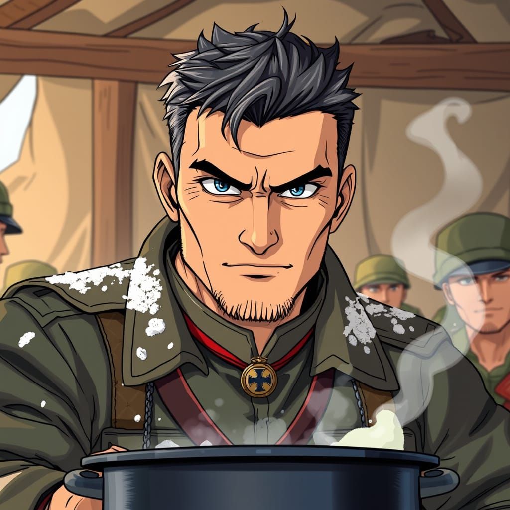 Germanic Military Leader Cooks for Troops in Anime-Inspired ...