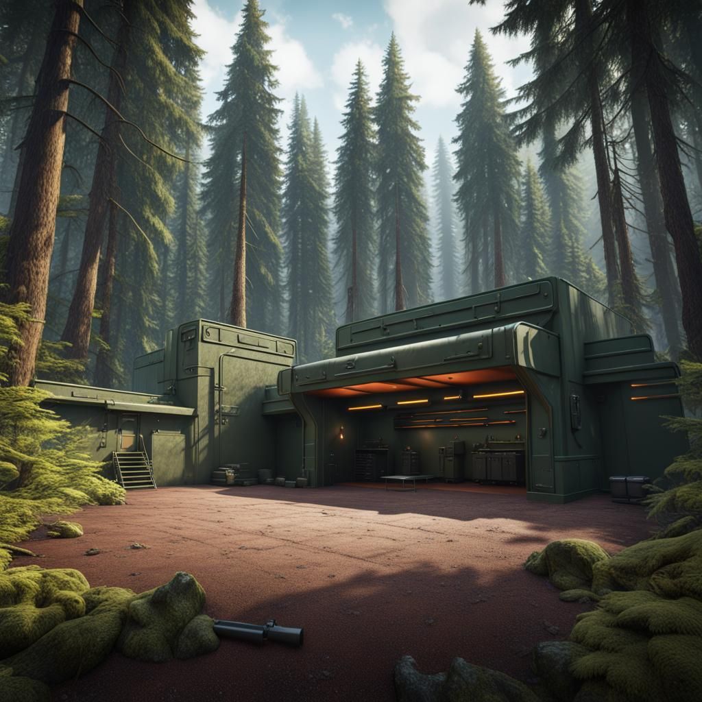 Military Shooting Range in Washington Forest