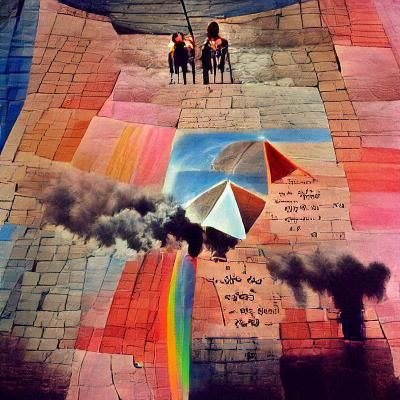 Psychedelic Swirls in Pink Floyd Style