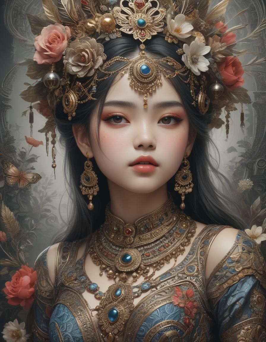 Intricate Portrait with Nuanced Tonal Mapping