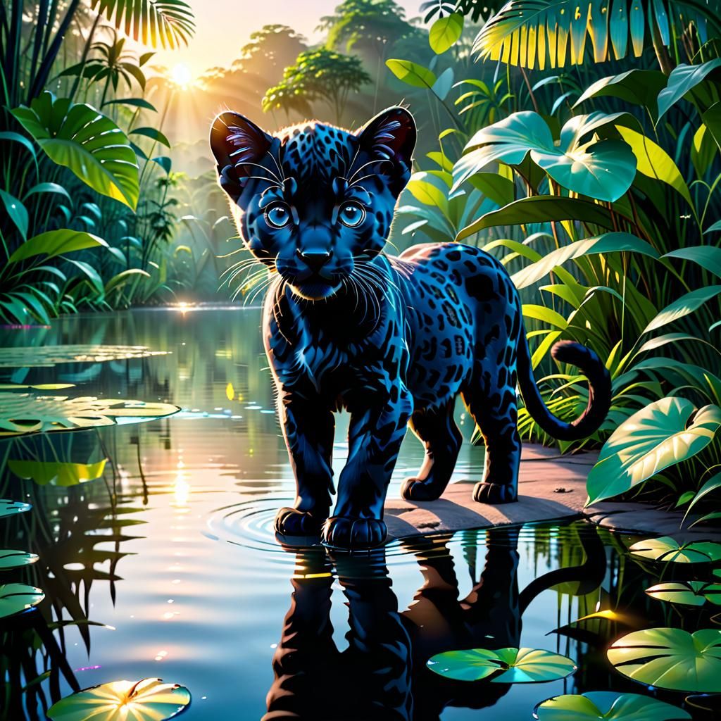 Panther Kitty Cuteness