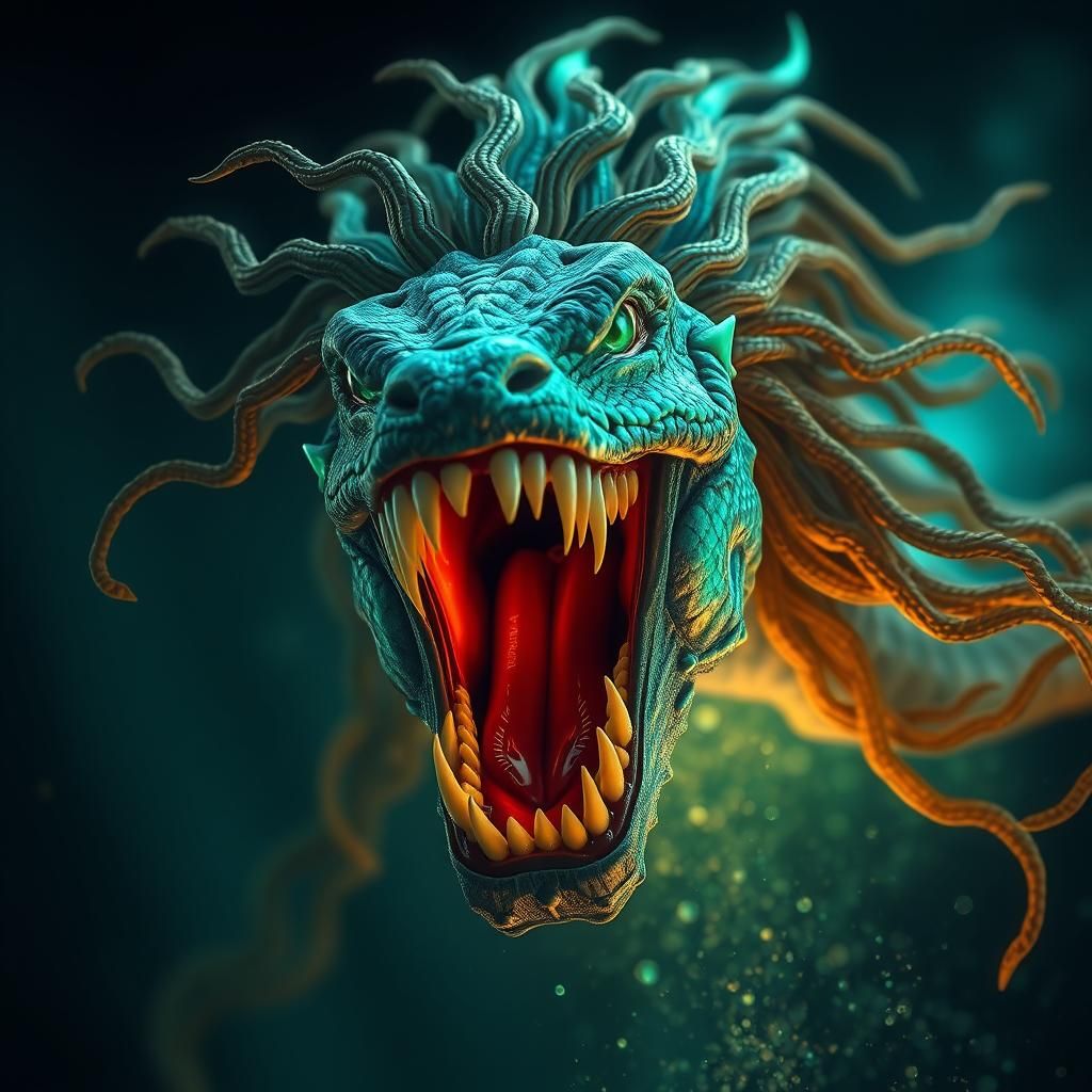 Bioluminescent Siren Mermaid in Ultra-High Definition