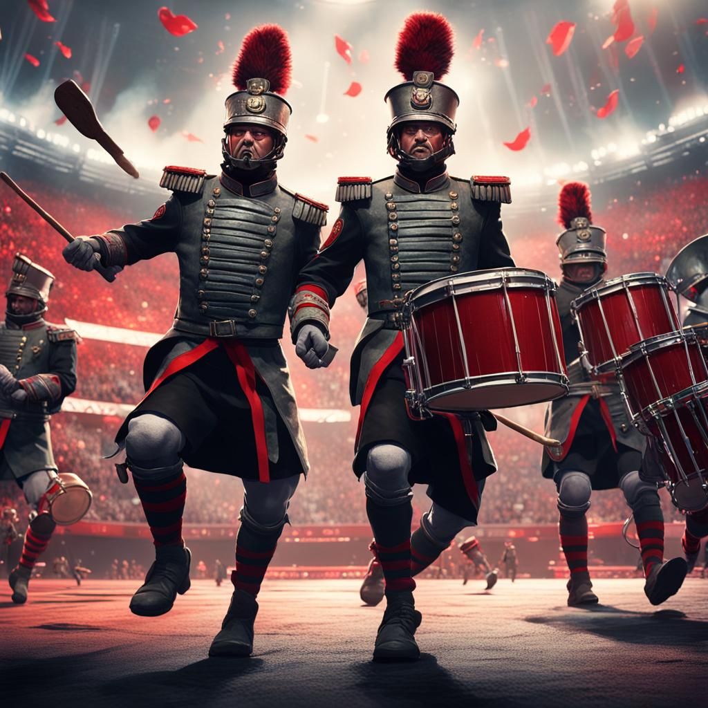 Rebellious Drummer Disrupts Uniformity in Halftime Show