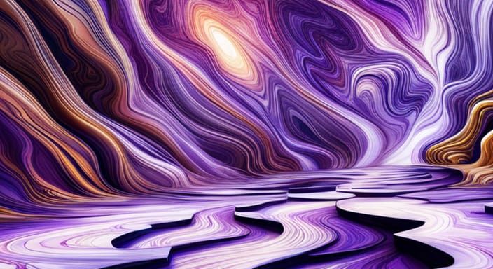 Purple Marble Stone Pattern Texture Hallucinogenic Trippy