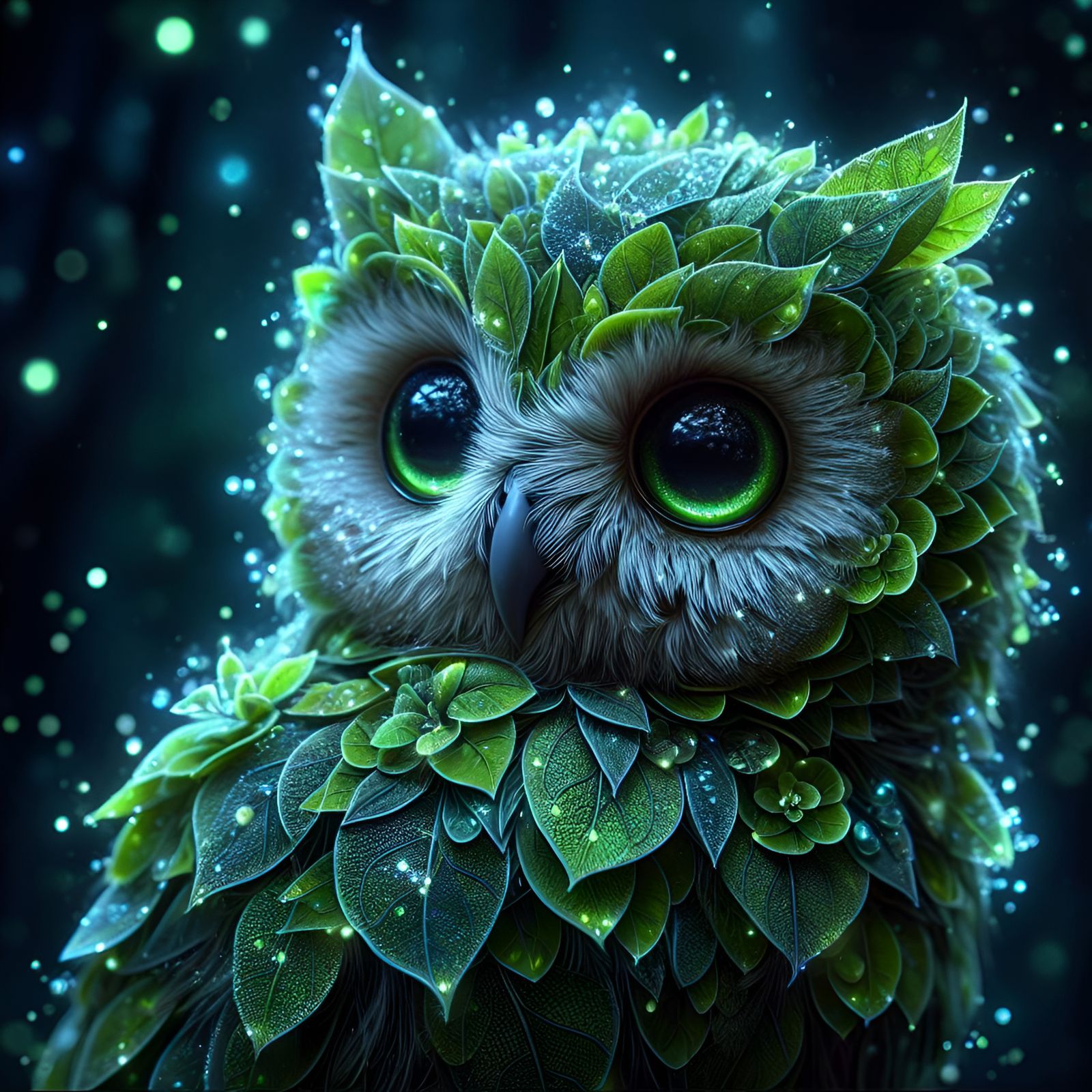 A Leafy Owl