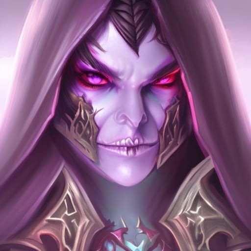 Female Undead Mage: Warcraft Inspired Art