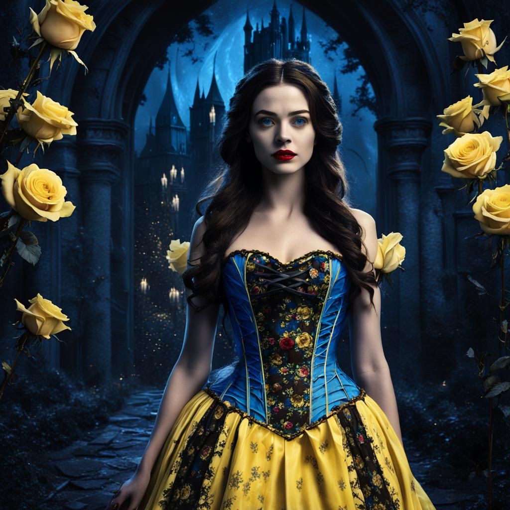 Gothic Fairytale: Haunted Belle in Dark Forest