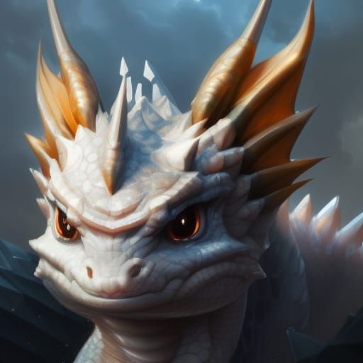 Adorable Chibi Dragon in Hyperrealistic CGI Style