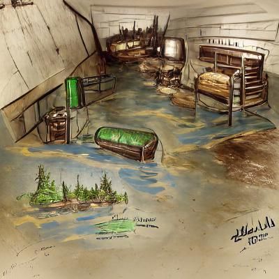 Fallout 4 Inspired Damp Basement Environment