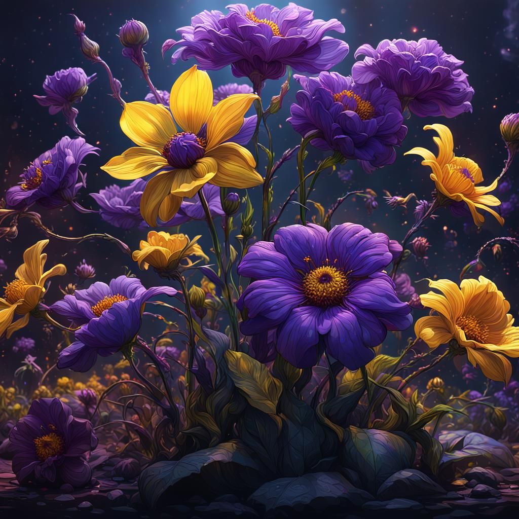 Unusual Flower: Dark Fantasy Concept Art