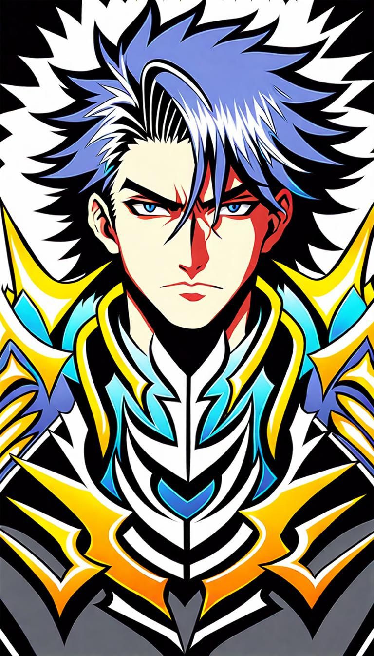 Anime Portrait: Japanese Maverick Hunter in Dragon Armor