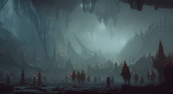 Hordes in an Underworld, Zentangle Style