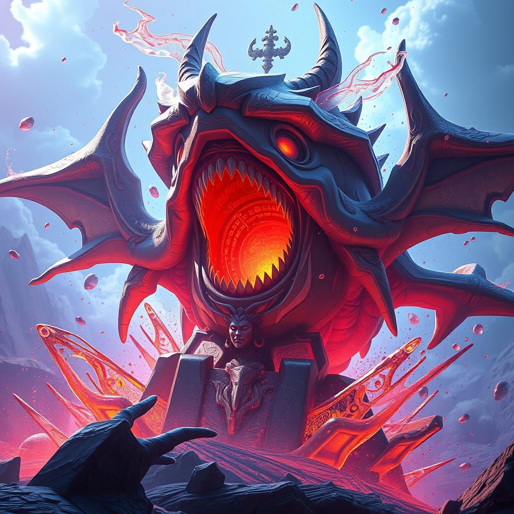 Fantastical Matte Painting in Deep Color, 8K