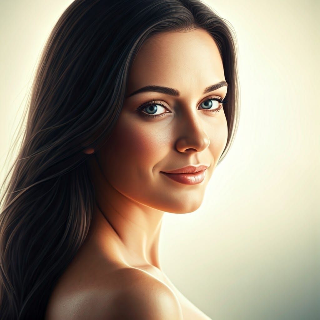 Ethereal Portrait of Miss Peregrine with Dark Hair