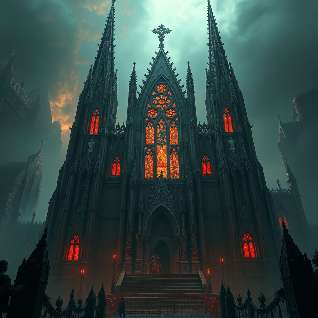 Mystical Cathedral of Lost Souls: Fantasy Concept Art