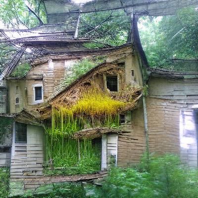 Nature Reclaims Abandoned House