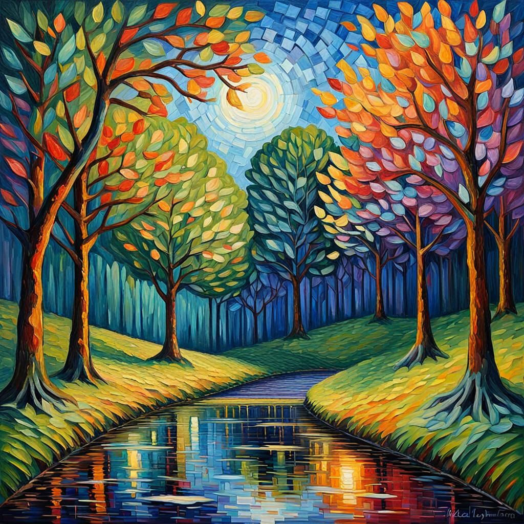 Expressive Oil Painting: Love and Envy in Neo-Impressionism