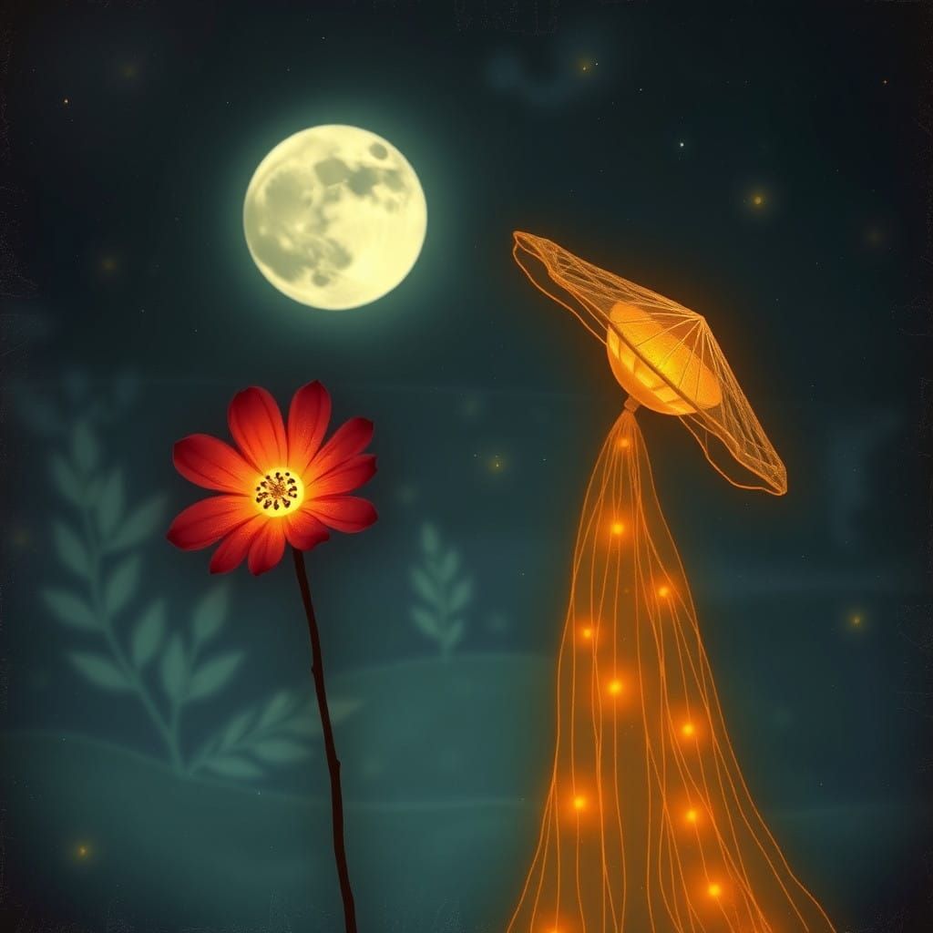 A Filigree Punk Goddess Among Stained Glass Stars