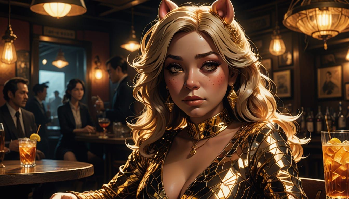 Moebius-Inspired Mistress of the Smoky Bar