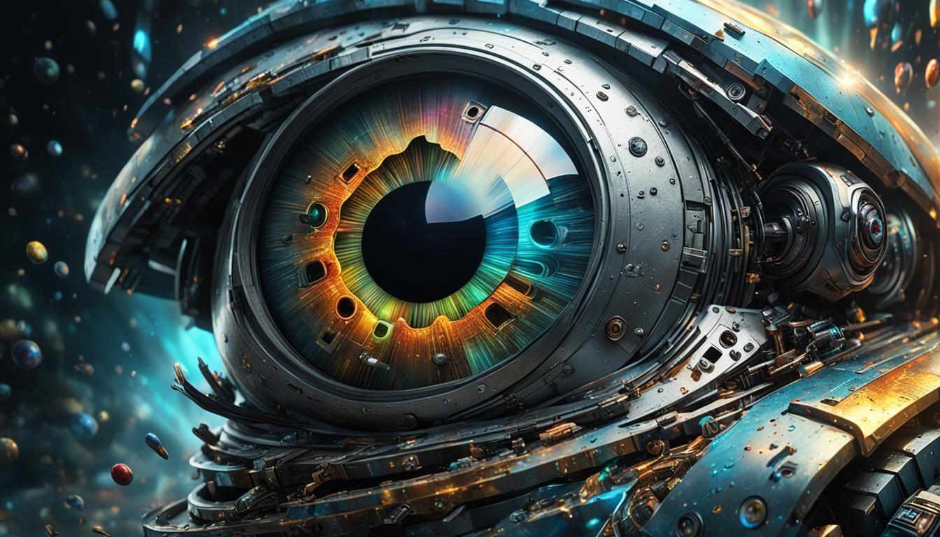 Robot Eye in Cinematic Hyperrealism