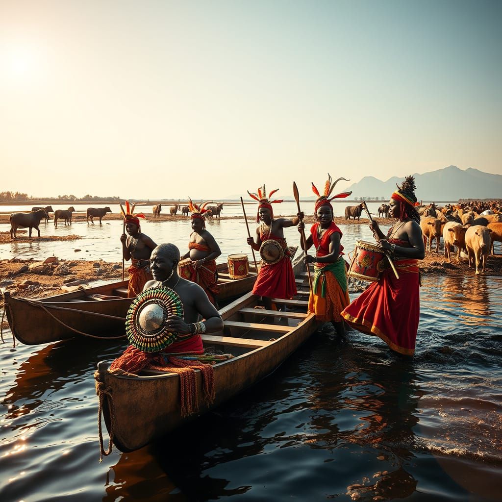 Vibrant Zulu River Festival Celebration