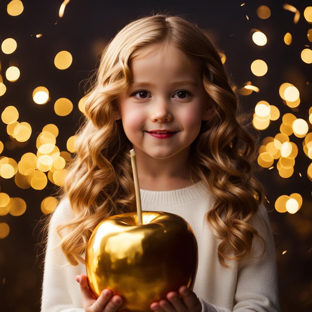 Sophie Morningstar with Golden Candy Apple