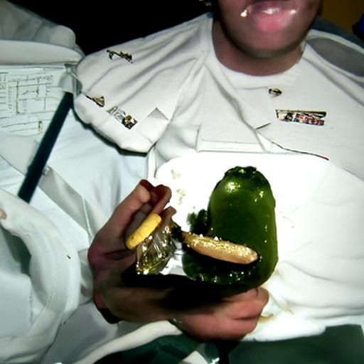US Navy Sailor's Late-Night Pickle Snack