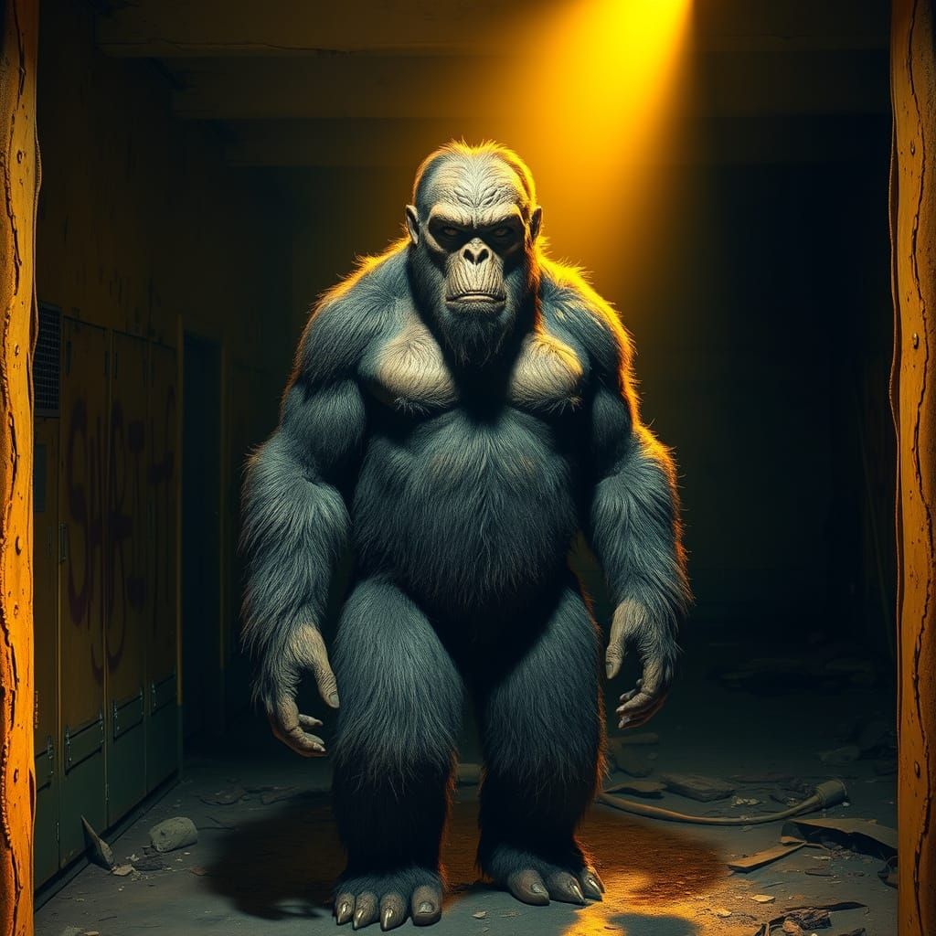 Sasquatch in the Haunting Backrooms