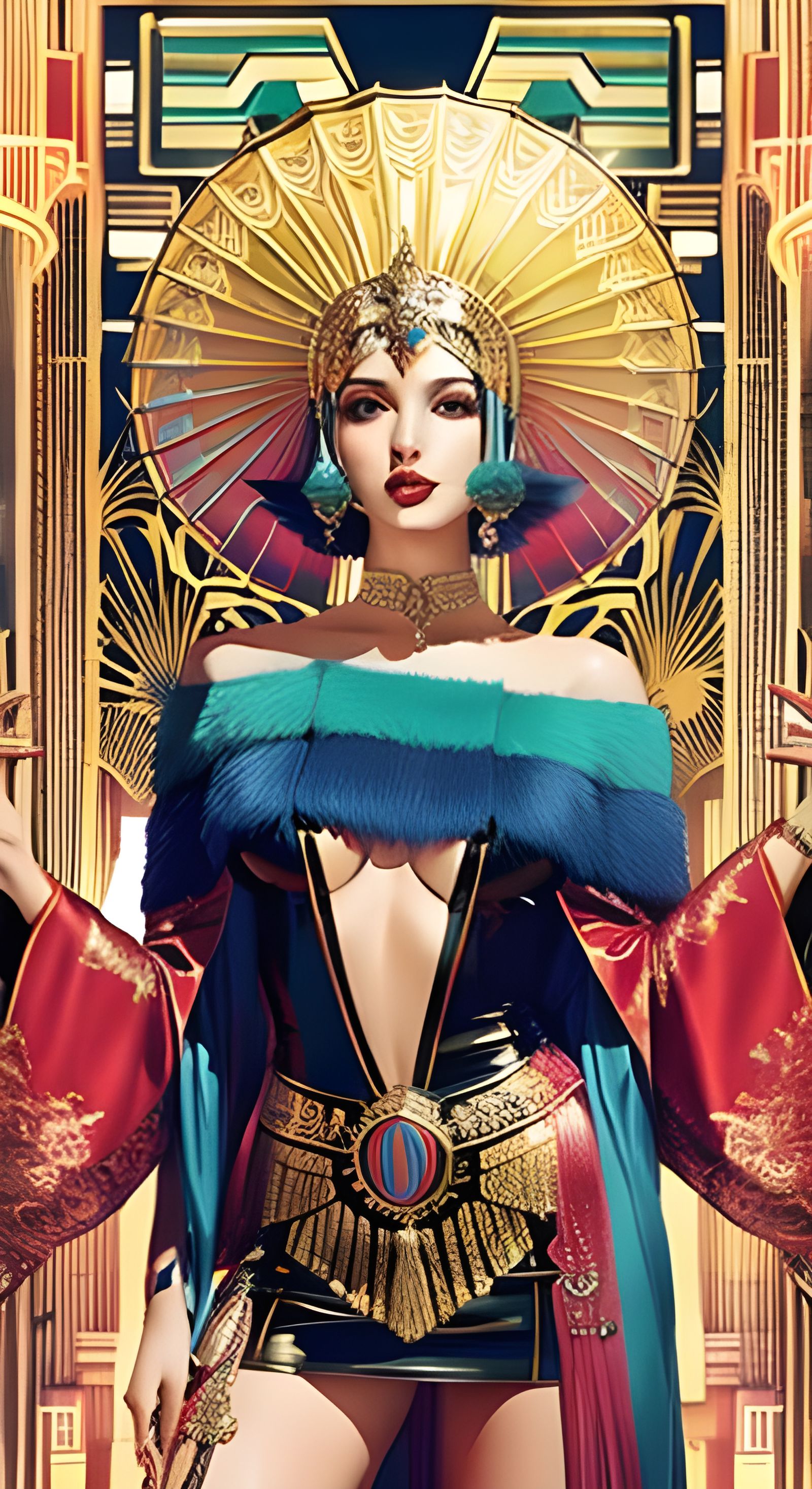 Colorful Art Deco Design in 4K Resolution