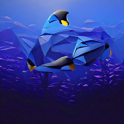 Finding Nemo: Low Poly Minimalist Art