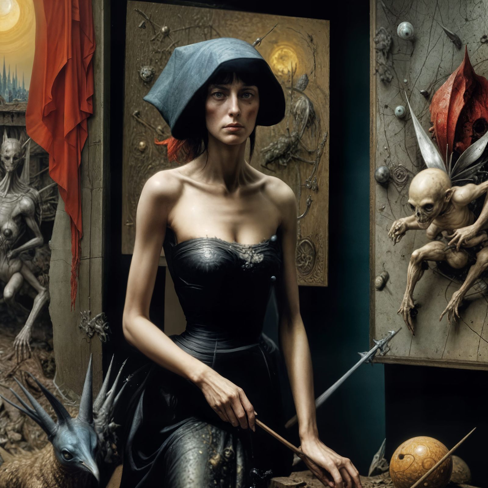 Artist in her Atelier