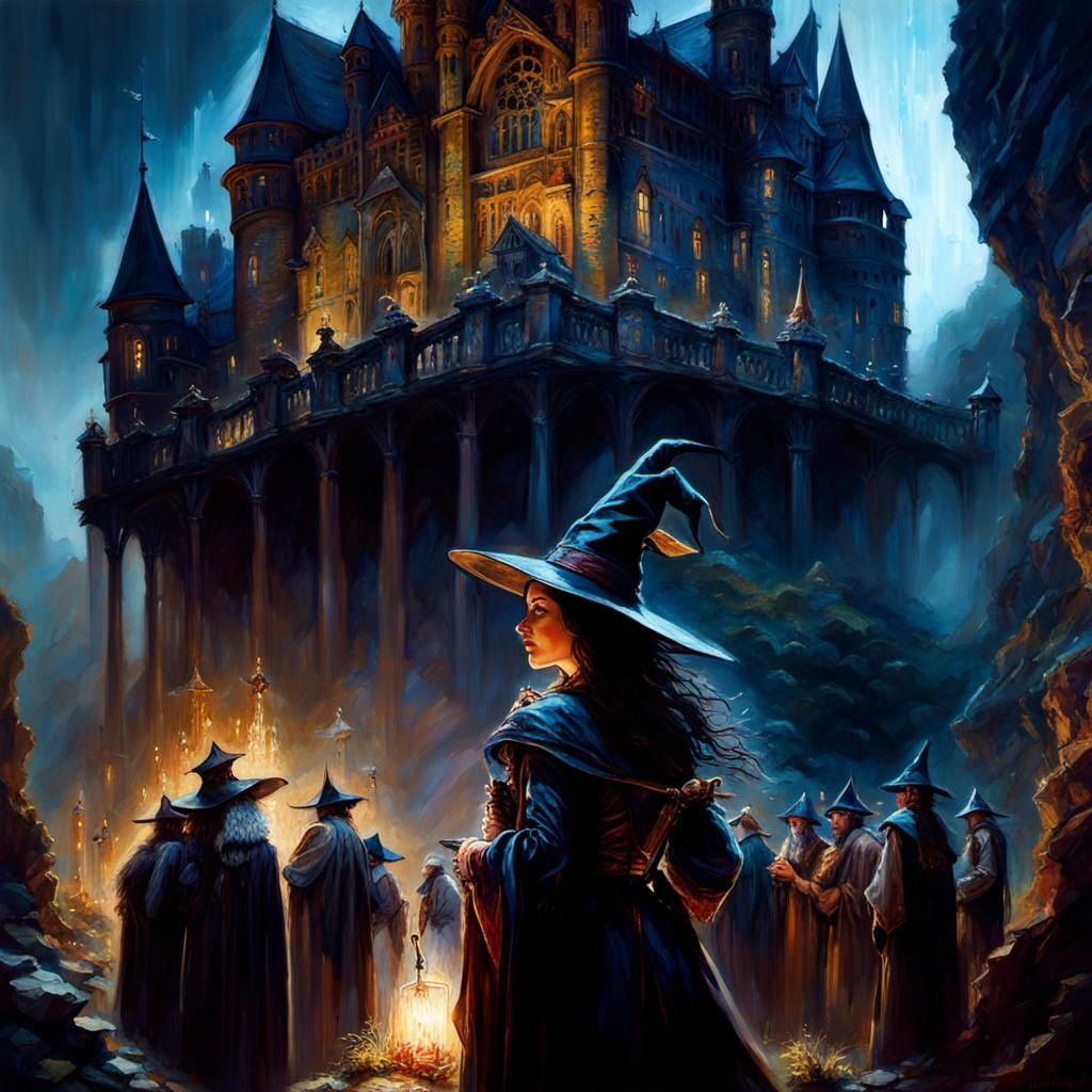 Magic School Reopening: Dark Fantasy Double Exposure