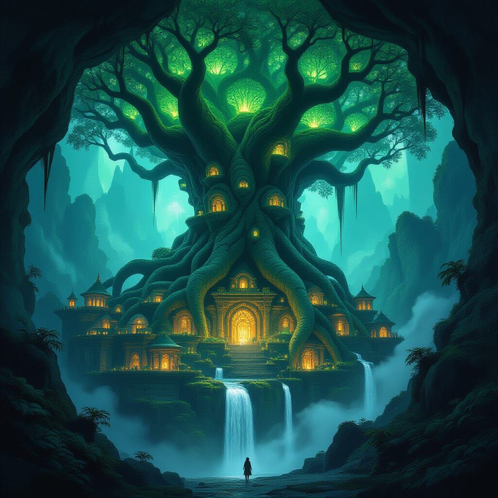Ancient Tree City Hideout of Nature Villain