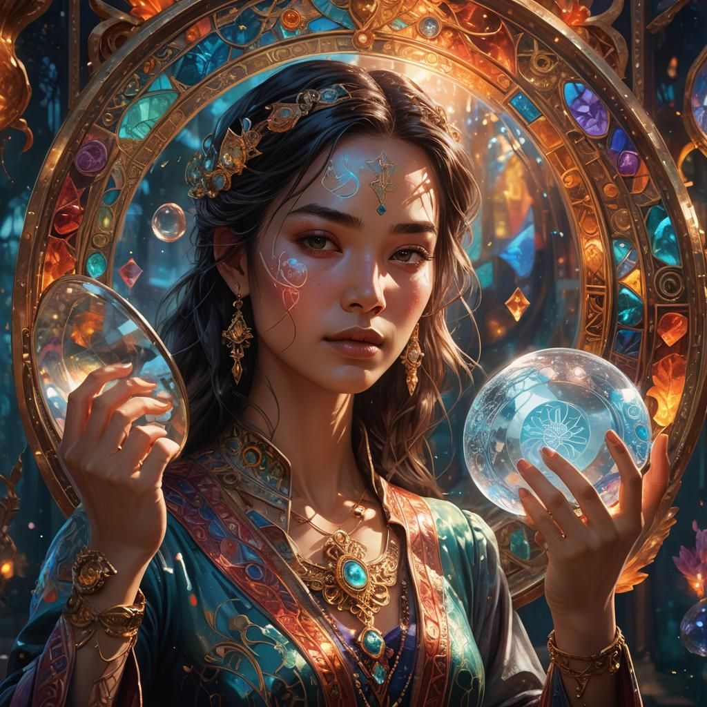 Mystical Mirror Reflects a Magical World