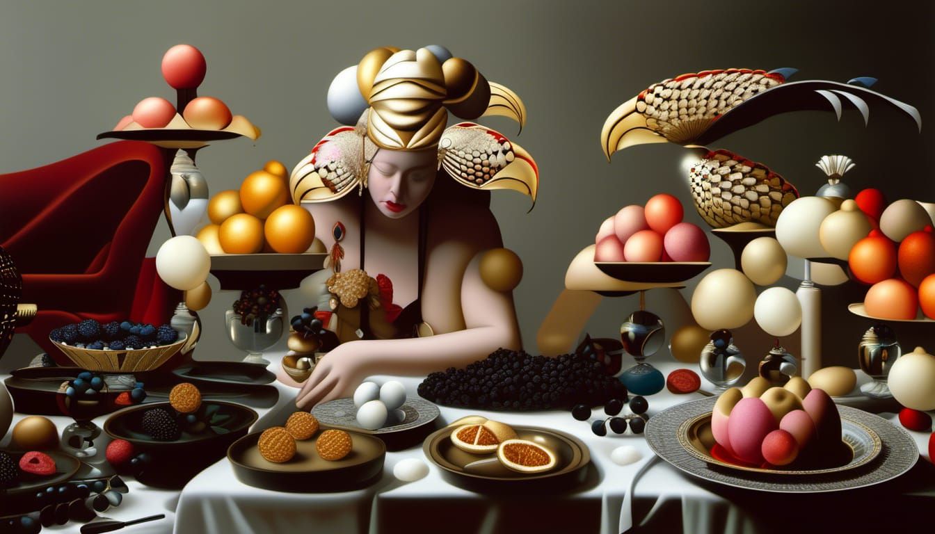 Abstracted Portraits in Magical Realism Style