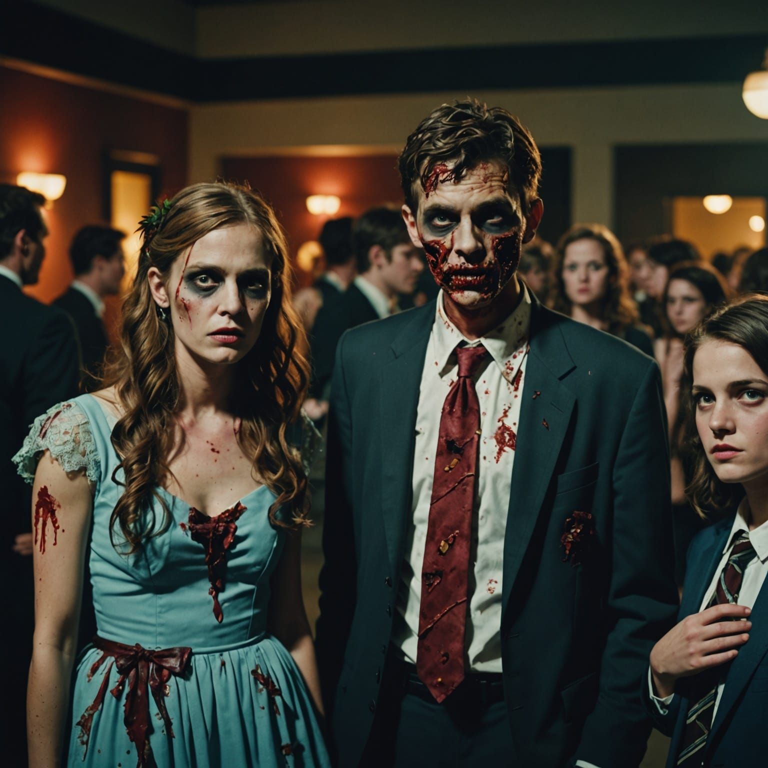 Zombie High School Formal: Cinematic Film Still
