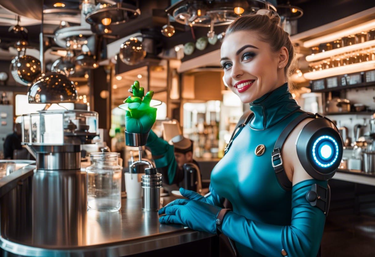 When barista Sarah asked her alien colleagues  to lend a hand at Cosmic Coffee, she didn't expect this