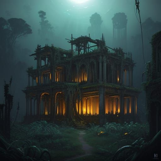 Ancient Gramophone in Futuristic Ruins, Spectral Melody