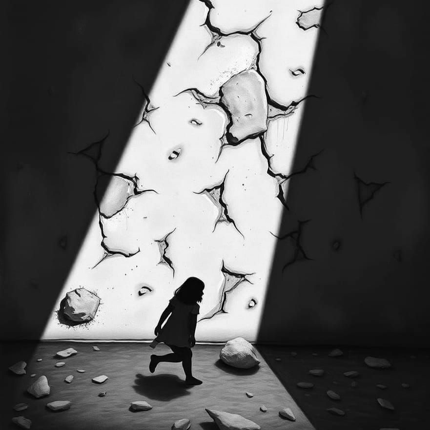 Surreal Shadow Transformation in Gouache