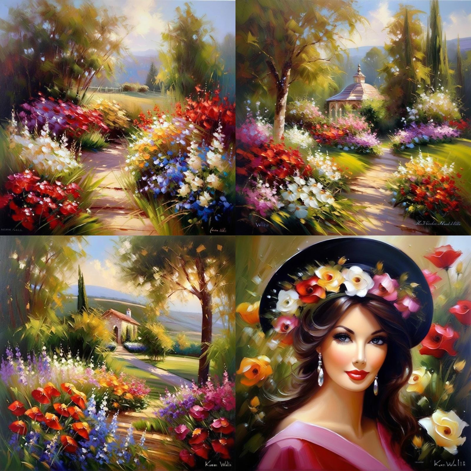 Impressionistic Portrait with Vivid Brushstrokes