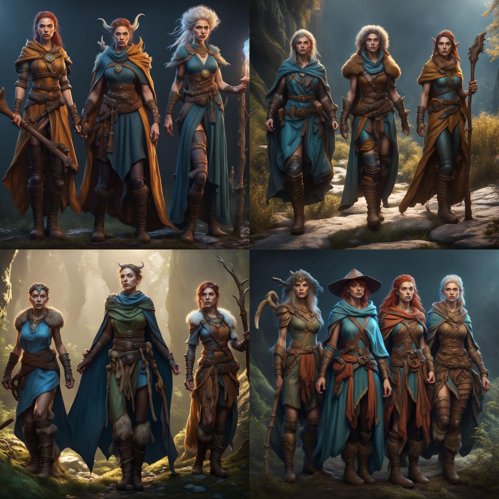 Triplets: Ranger, Druid, and Storm Sorcerer