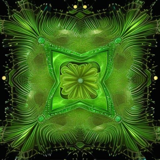 Green Rose: Birth of a World in Cosmic Light