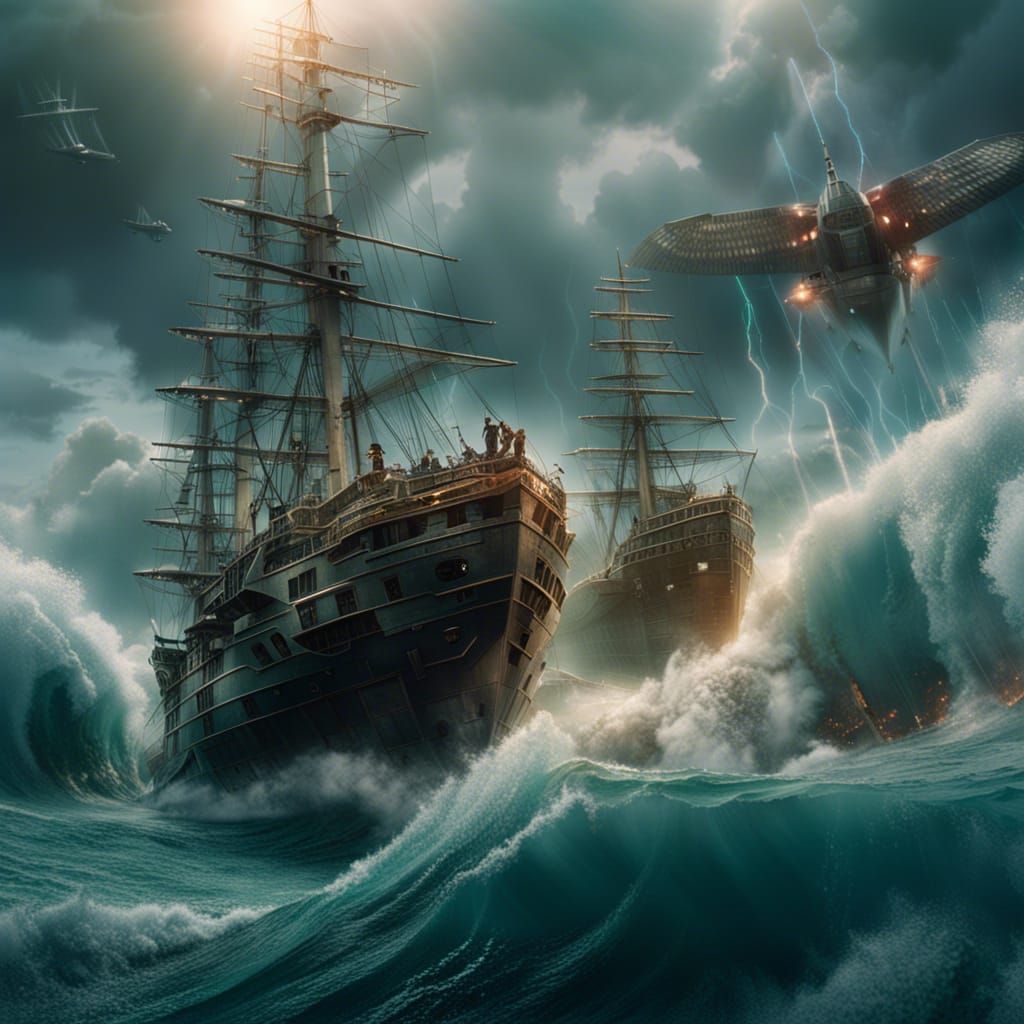 Bermuda Triangle: Epic Cinematic Digital Painting
