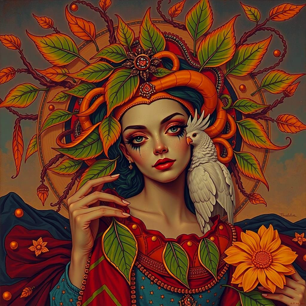 Chimaera of Life and Infinity in Rough Glamor Style