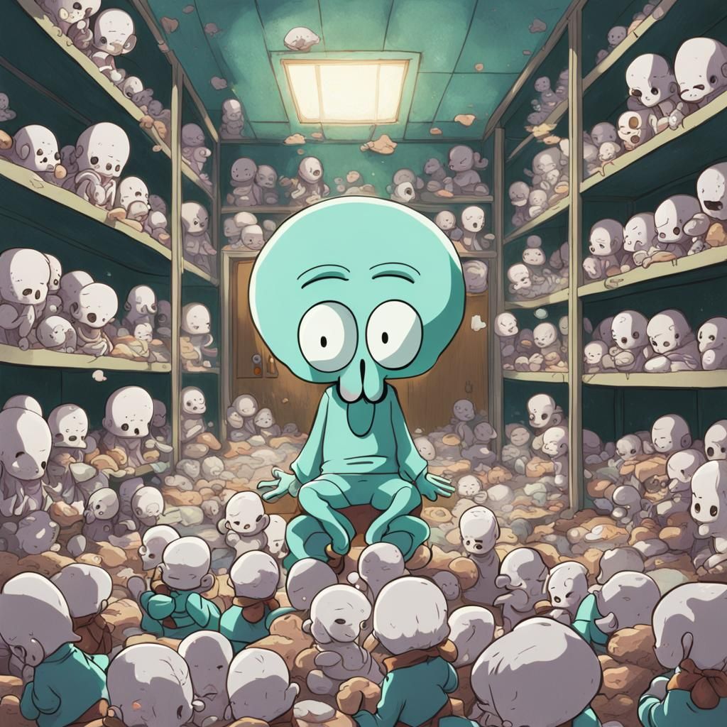Squidward's Anime Nightmare: A Room of Bleeding Ears